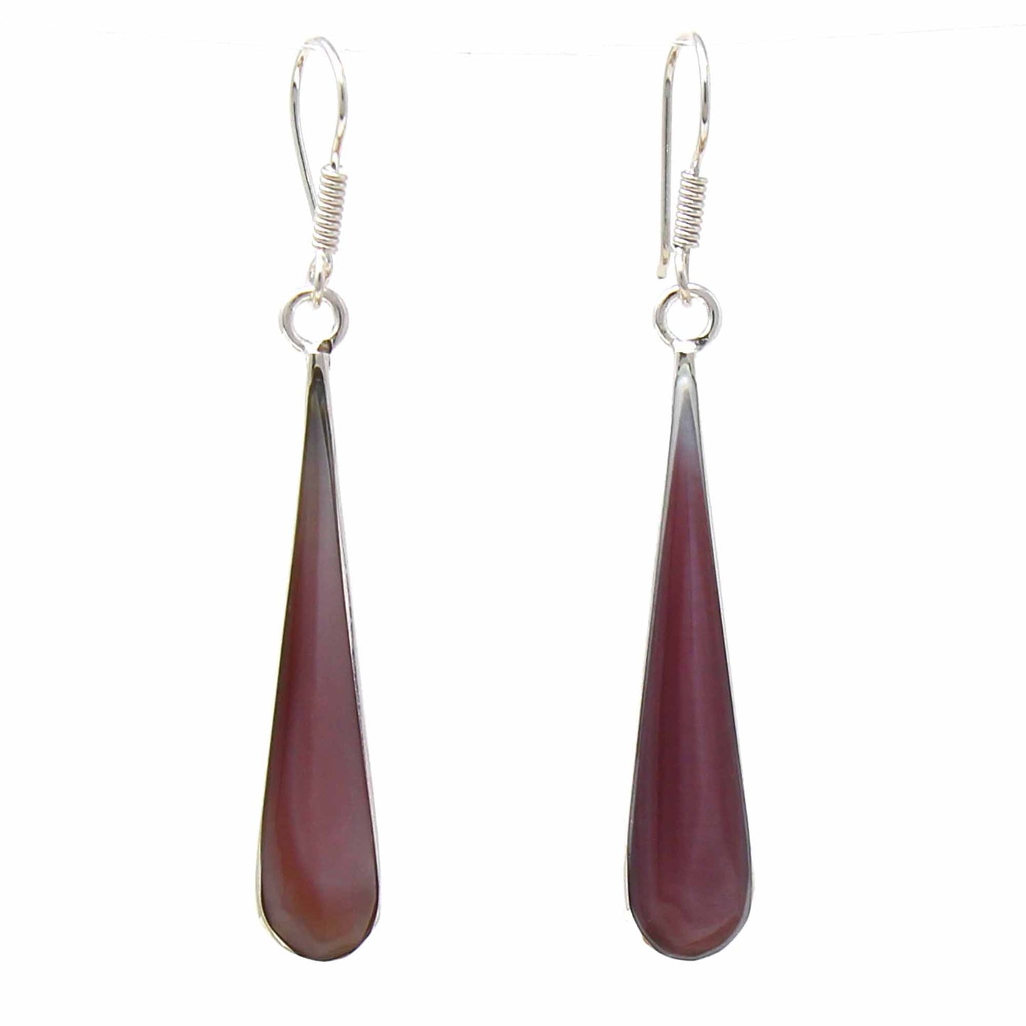 Pink Clam Shell Elongated Teardrop Earrings    Home Decor Supply | Online Retail | ShoreShopper.com