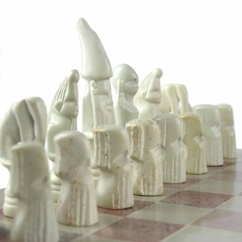 Hand Carved Soapstone Maasai Chess Set - 14" Board - Smolart    Home Decor Supply | Online Retail | ShoreShopper.com