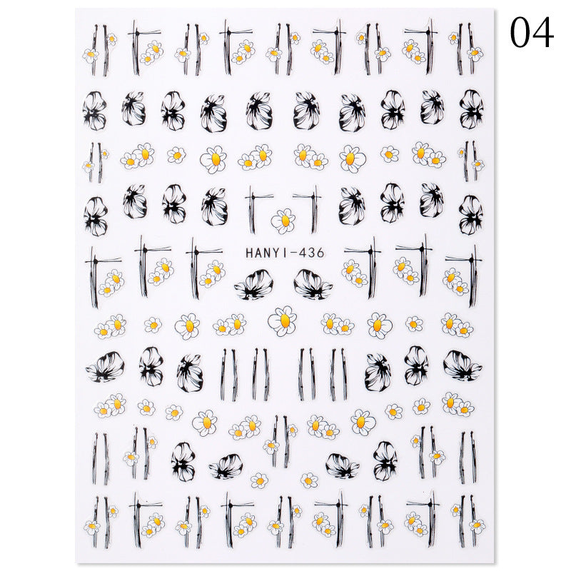 New Hot 3D Coconut Tree Sunflower Nail Sticker Leopard Butterfly Flower Nail Art Sticker    Home Decor Supply | Online Retail | ShoreShopper.com