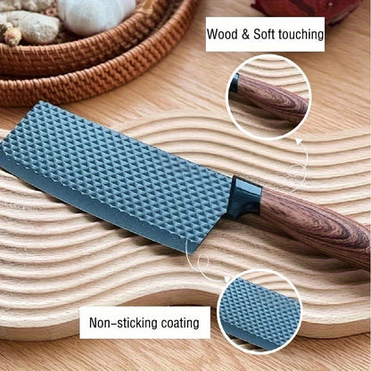 Professional 6pcs Kitchen Knife Set - Chef's Knife, Slicing Knife, Scraper, and Scissors - High Carbon Stainless Steel with Ultra-Sharp Blades, Non-Stick Ergonomic Wooden Handles - Ideal for Home, Travel, and Gift Box Set    Home Decor Supply | Online Retail | ShoreShopper.com