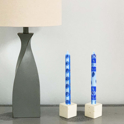Tall Hand Painted Candles - Pair -Feruzi Design - Nobunto    Home Decor Supply | Online Retail | ShoreShopper.com
