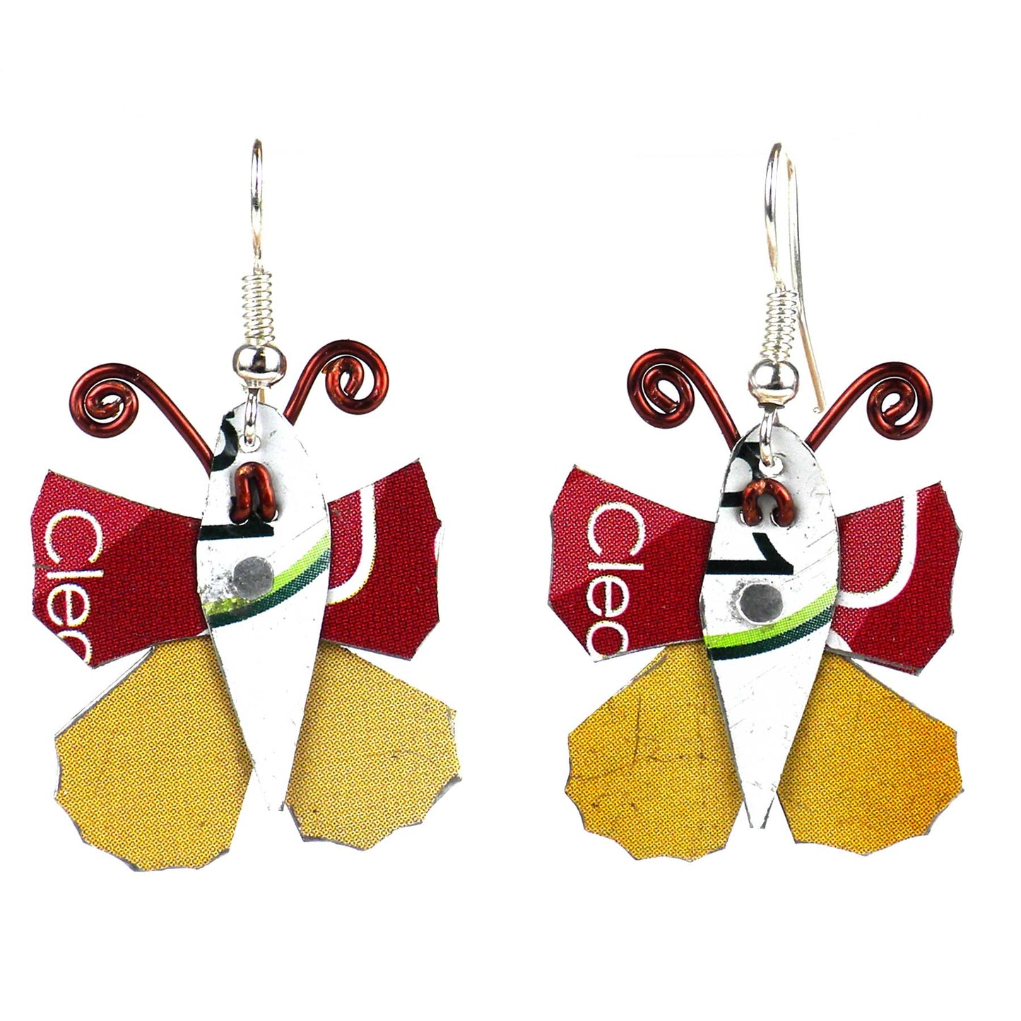 Set of 10 Tin Can Butterfly Earrings    Home Decor Supply | Online Retail | ShoreShopper.com