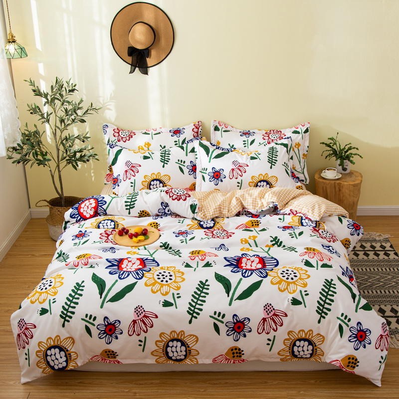 Cover Set Bed Cotton Quilt Bedsheet Bedding Duvet Fitted    Home Decor Supply | Online Retail | ShoreShopper.com