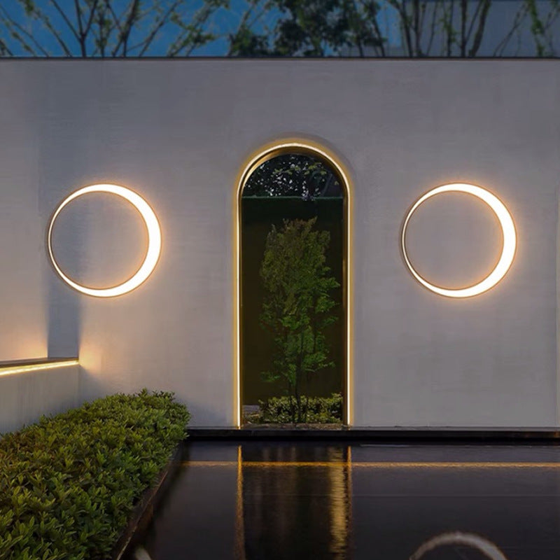 Outdoor Simple Round Wall Lamp Waterproof    Home Decor Supply | Online Retail | ShoreShopper.com