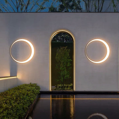 Outdoor Simple Round Wall Lamp Waterproof    Home Decor Supply | Online Retail | ShoreShopper.com