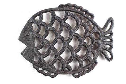 Cast Iron Big Fish Trivet 8""    Home Decor Supply | Online Retail | ShoreShopper.com