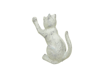 Whitewashed Cast Iron Cat Door Stopper 5""    Home Decor Supply | Online Retail | ShoreShopper.com
