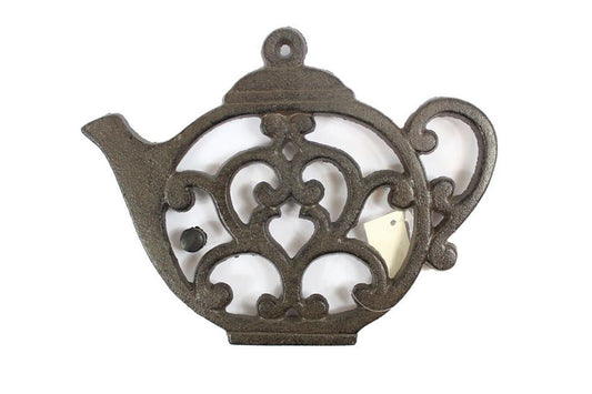 Cast Iron Round Teapot Trivet 8""    Home Decor Supply | Online Retail | ShoreShopper.com