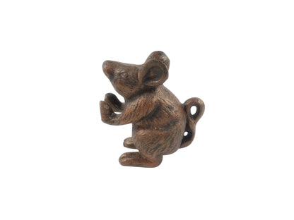 Rustic Copper Cast Iron Mouse Door Stopper 5""    Home Decor Supply | Online Retail | ShoreShopper.com