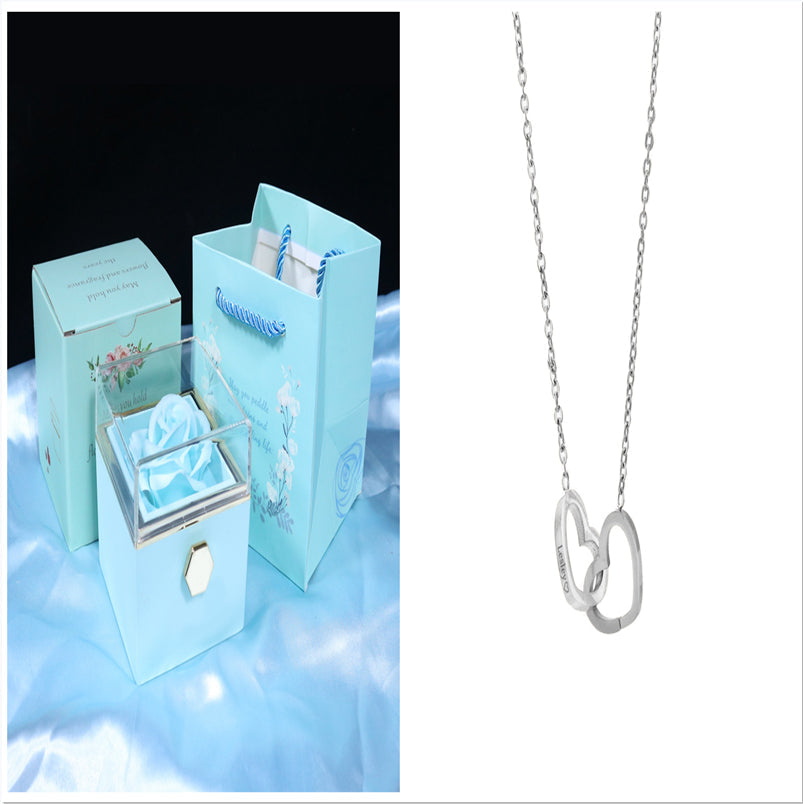 Rotating Soap Flower Rose Gift Box Creative Rotating Rose Jewelry Packaging Box Valentine's Day Gift For Women    Home Decor Supply | Online Retail | ShoreShopper.com