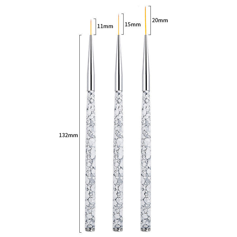 Painted Latte Art Marble Nail Brush Set    Home Decor Supply | Online Retail | ShoreShopper.com