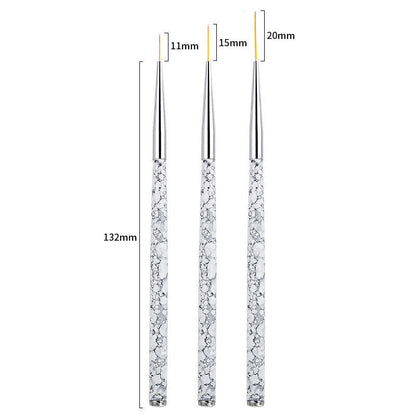 Painted Latte Art Marble Nail Brush Set    Home Decor Supply | Online Retail | ShoreShopper.com