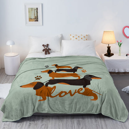 1pc Flannel German Shepherd Dog Cute Pet Theme Soft And Fluffy Multi Functional Outdoor Beach Camping Living Room Sofa Office Napping Printed Blanket    Home Decor Supply | Online Retail | ShoreShopper.com
