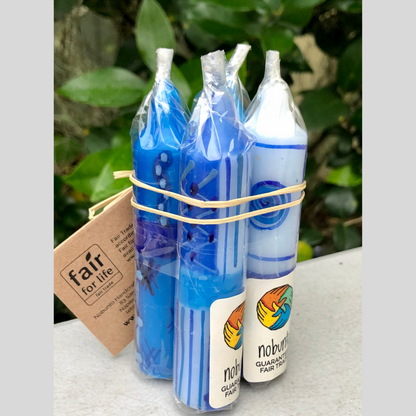 Hand-Painted 4" Dinner or Shabbat Candles, Set of 4  (Feruzi Design)    Home Decor Supply | Online Retail | ShoreShopper.com