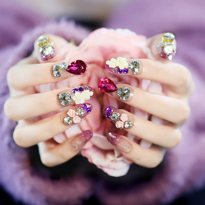 Nail Art Finished Crown Bow Knot Drill Fake Nail Patch    Home Decor Supply | Online Retail | ShoreShopper.com