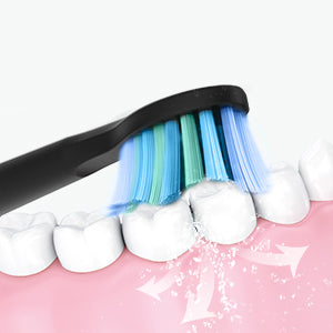 Fairywill Electric Sonic Toothbrush FW-507 USB Charge Rechargeable Adult Waterproof Electronic Tooth Brushes Replacement Heads s - ShoreCo.Shop
