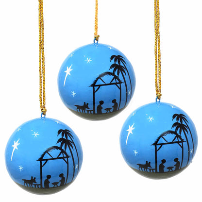 Handpainted Christmas Nativity Ornaments - Pack of 3    Home Decor Supply | Online Retail | ShoreShopper.com
