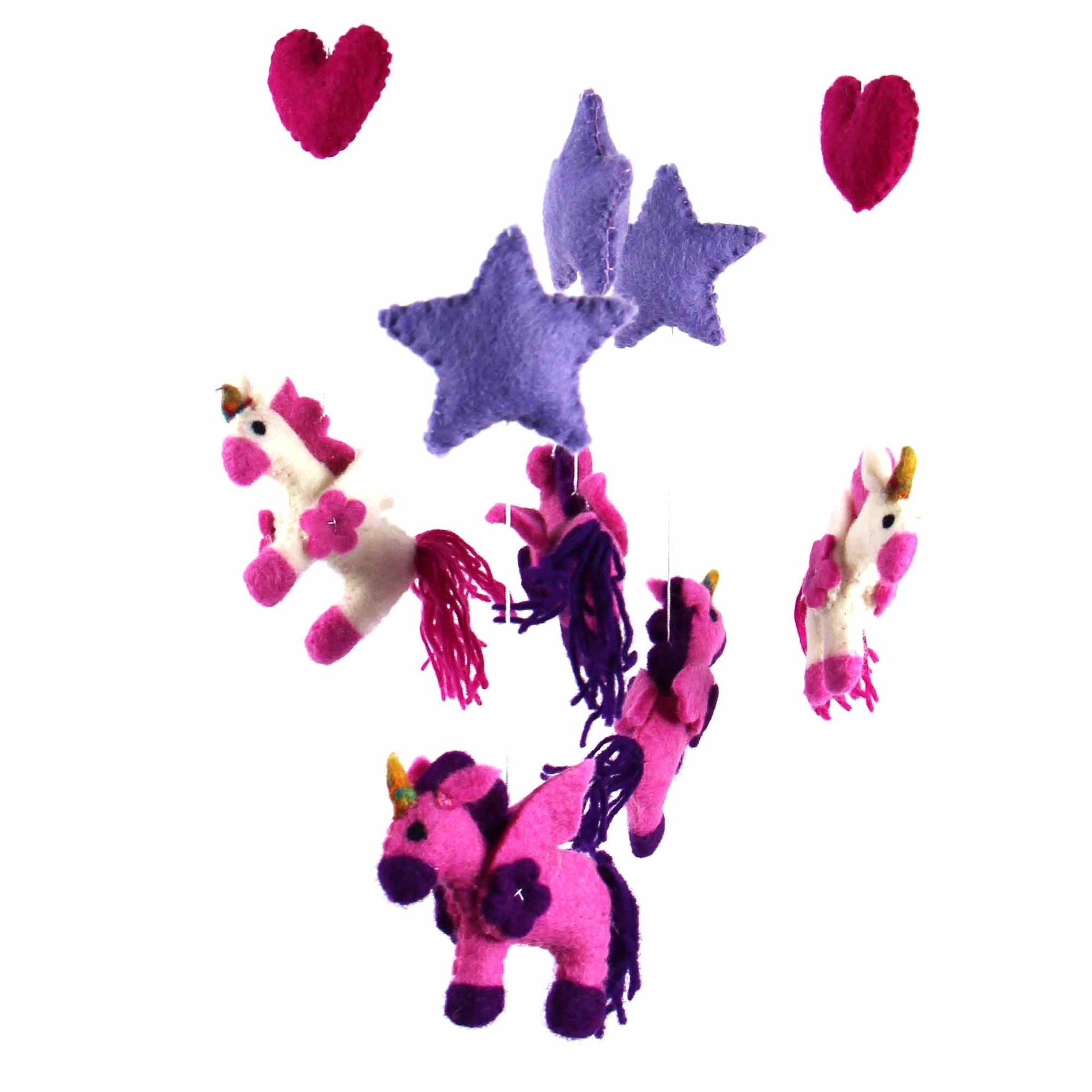 Felt Unicorn Mobile - Global Groove    Home Decor Supply | Online Retail | ShoreShopper.com