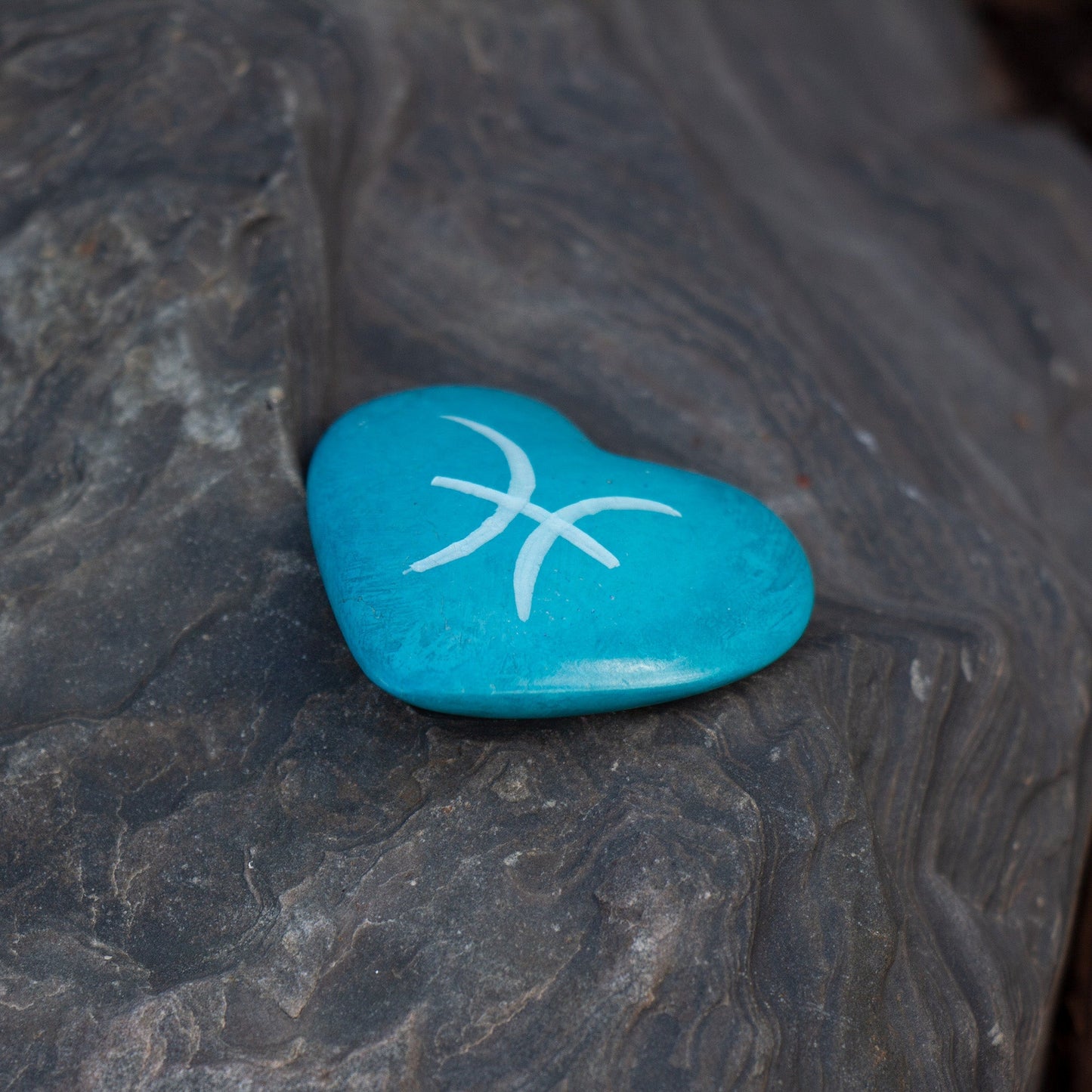 Zodiac Soapstone Hearts, Pack of 5: PISCES    Home Decor Supply | Online Retail | ShoreShopper.com