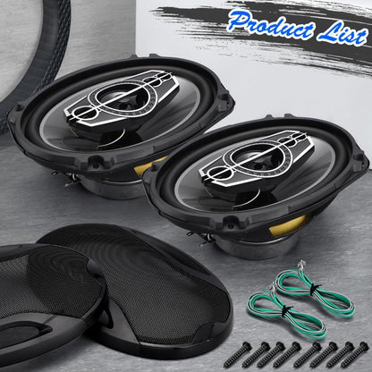 6 X 9 Coaxial Audio Speakers (Pair) 5-way 1000W Peak 4 Ohm Coaxial Tweeters Door Speakers    Home Decor Supply | Online Retail | ShoreShopper.com