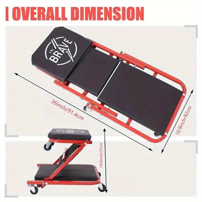 Pro-Series 3-in-1 Foldable Mechanic Creeper & Repair Platform | 550lbs Capacity    Home Decor Supply | Online Retail | ShoreShopper.com