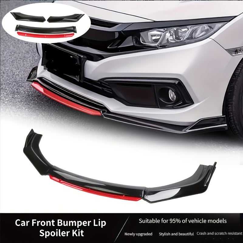 4pcs/Set Material Car Front Lip Spoiler Kit - Stylish Appearance Upgrade, Small Vehicle Bumper Modification Accessories with Easy Installation and Durable Protection for Fenders, Car Spoiler, Car Modification Accessories    Home Decor Supply | Online Retail | ShoreShopper.com