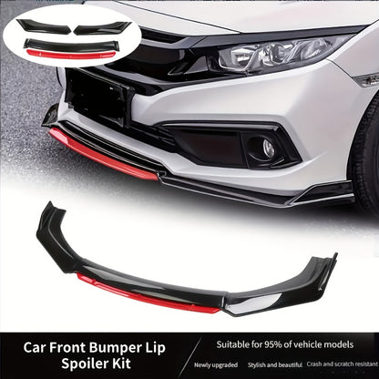 4pcs/Set Material Car Front Lip Spoiler Kit - Stylish Appearance Upgrade, Small Vehicle Bumper Modification Accessories with Easy Installation and Durable Protection for Fenders, Car Spoiler, Car Modification Accessories    Home Decor Supply | Online Retail | ShoreShopper.com
