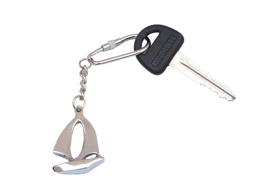 Chrome Yacht Key Chain 5""    Home Decor Supply | Online Retail | ShoreShopper.com