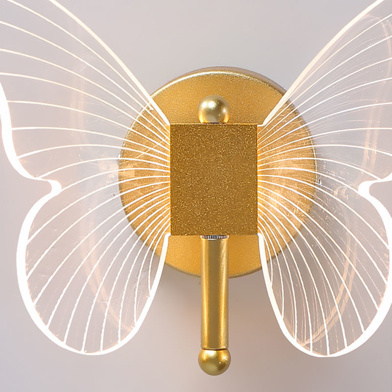 Butterfly Wall Lamp Light Luxury Bedside Warm Decoration    Home Decor Supply | Online Retail | ShoreShopper.com