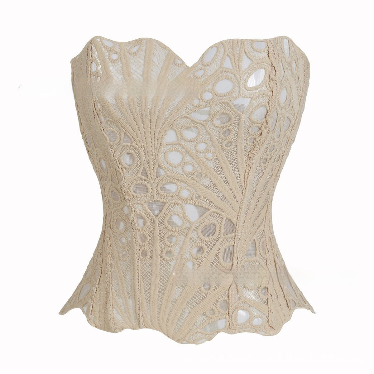 Sexy Hollow Out Corset Top Women Lace Double-layer Streetwear Party Club Corset Clothing    Home Decor Supply | Online Retail | ShoreShopper.com