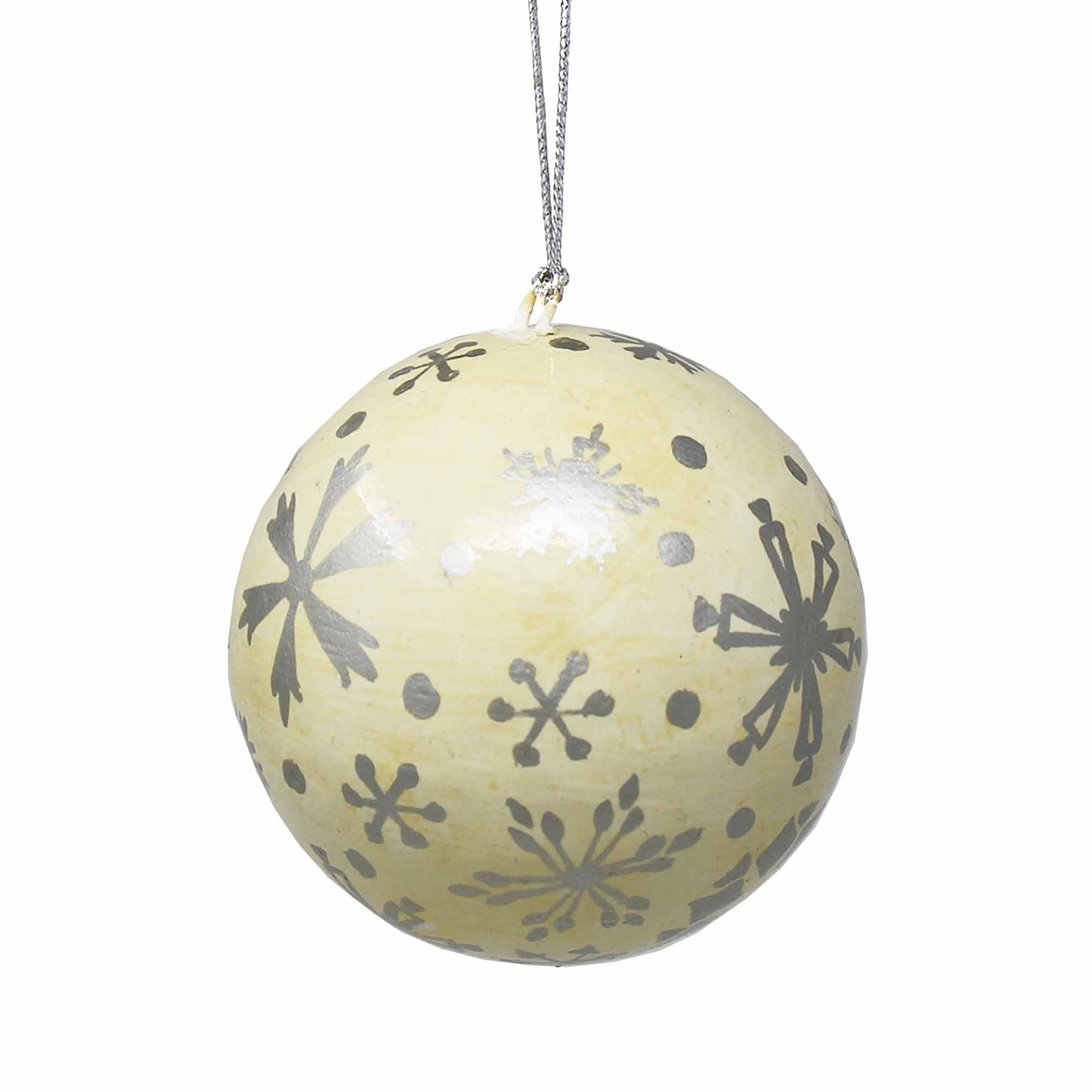 Handpainted Ornaments, Silver Snowflakes - Pack of 3    Home Decor Supply | Online Retail | ShoreShopper.com