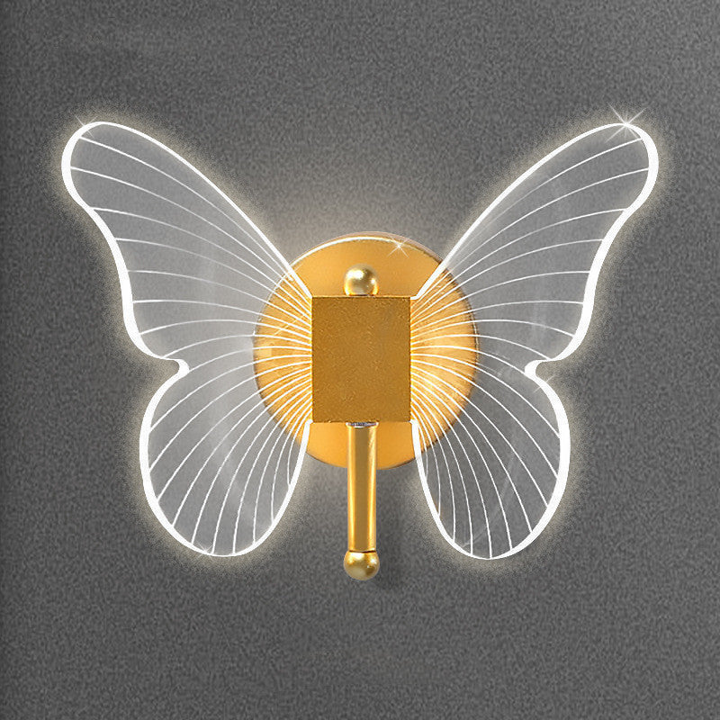 Butterfly Wall Lamp Light Luxury Bedside Warm Decoration    Home Decor Supply | Online Retail | ShoreShopper.com