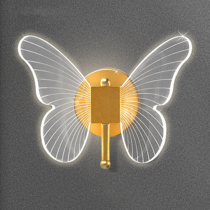 Butterfly Wall Lamp Light Luxury Bedside Warm Decoration    Home Decor Supply | Online Retail | ShoreShopper.com
