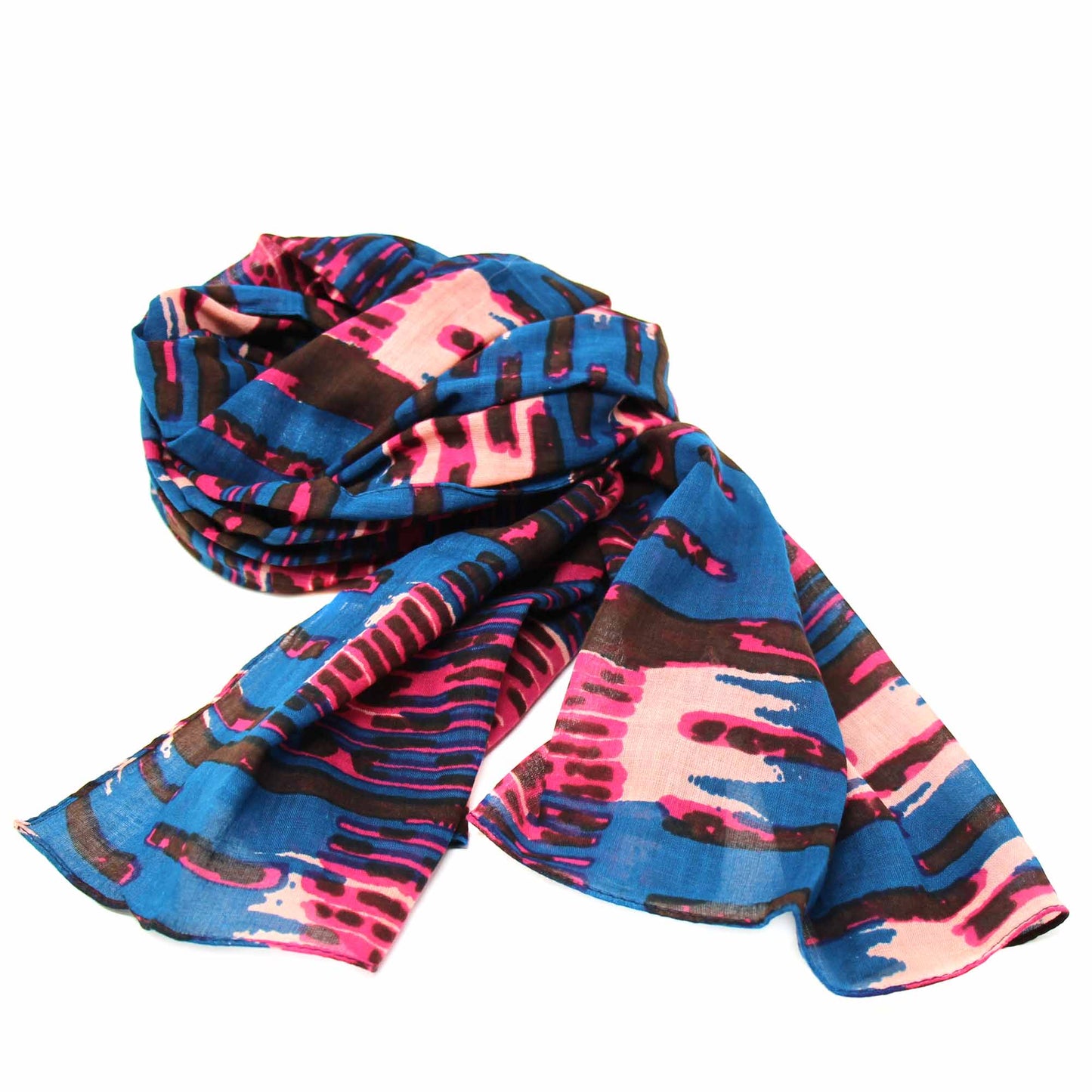 Hand-printed Cotton Scarf, Abstract Design    Home Decor Supply | Online Retail | ShoreShopper.com