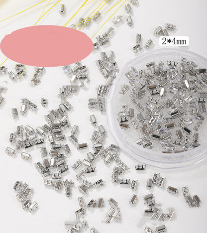 Square Water Drop Zircon Nail Art Jewelry    Home Decor Supply | Online Retail | ShoreShopper.com