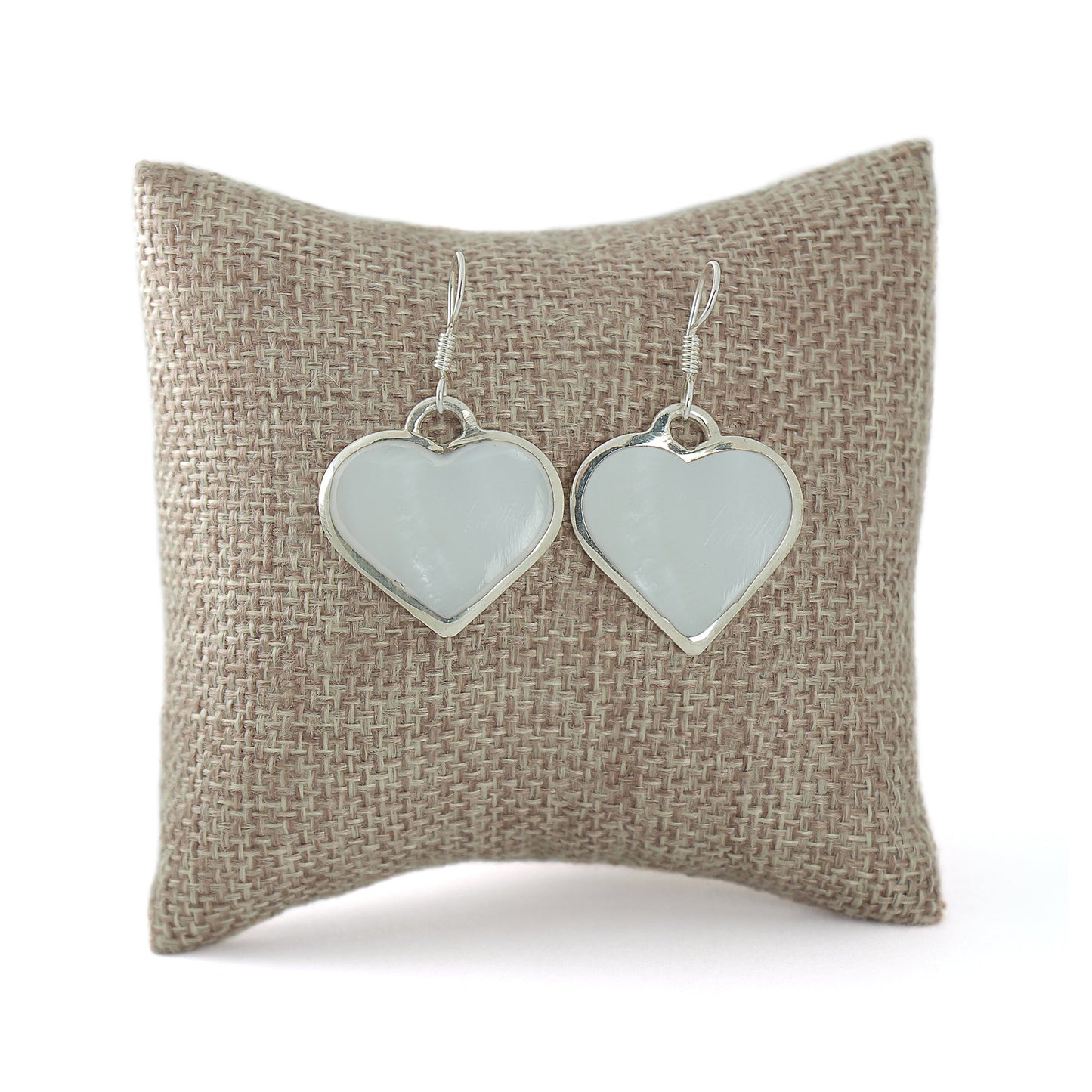 Mother of Pearl Heart Dangle Earrings    Home Decor Supply | Online Retail | ShoreShopper.com