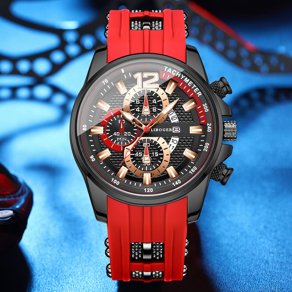 1pc Men'S Fashion Casual Quartz Watch, Silicone Strap, Date Display - Stylish Casual Wristwatch for Casual Attire, Casual Wristwatch | Sporty Watch Design | Quartz Movement, Thanksgiving, Christmas The Perfect Gift Reloj Para    Home Decor Supply | Online Retail | ShoreShopper.com