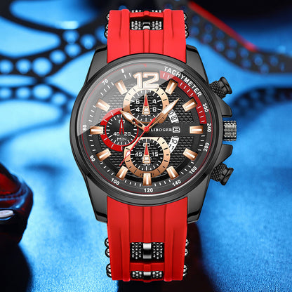 1pc Men'S Fashion Casual Quartz Watch, Silicone Strap, Date Display - Stylish Casual Wristwatch for Casual Attire, Casual Wristwatch | Sporty Watch Design | Quartz Movement, Thanksgiving, Christmas The Perfect Gift Reloj Para    Home Decor Supply | Online Retail | ShoreShopper.com