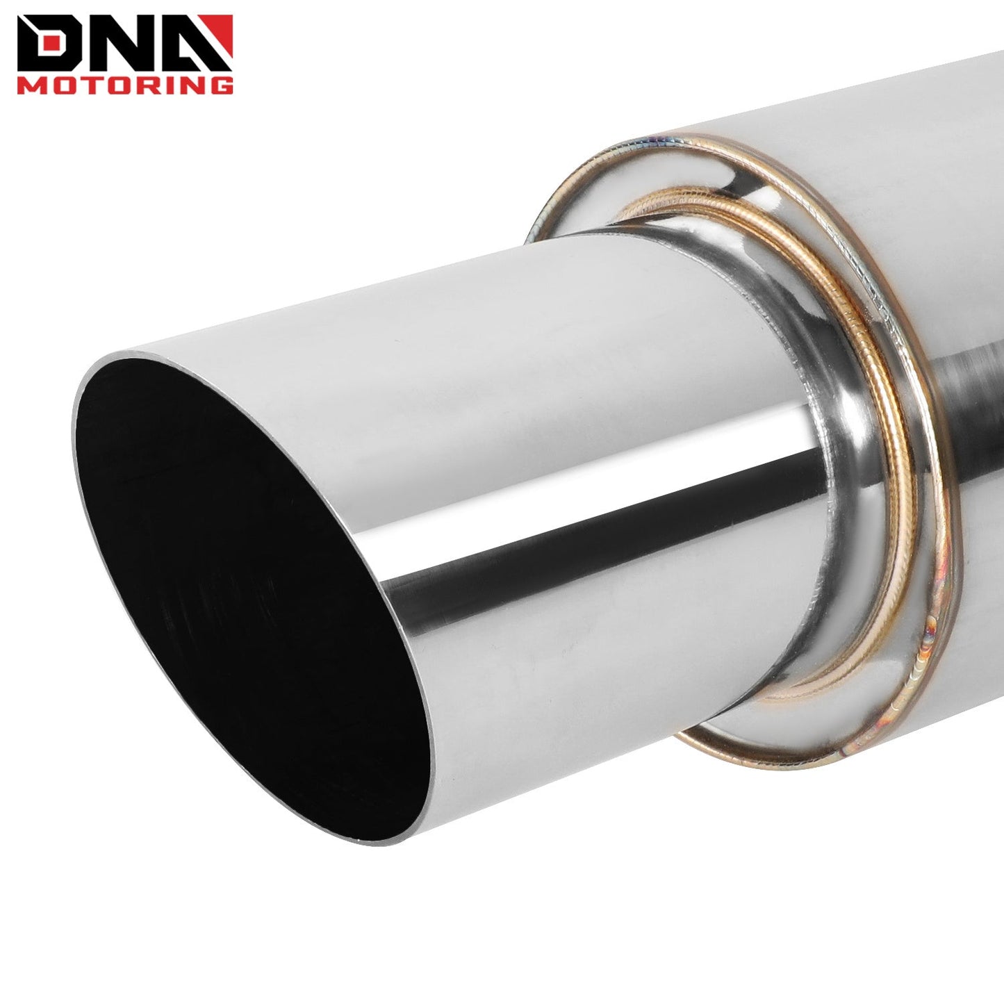 DNA MOTORING Stainless Steel Straight-Through Exhaust Muffler    Home Decor Supply | Online Retail | ShoreShopper.com