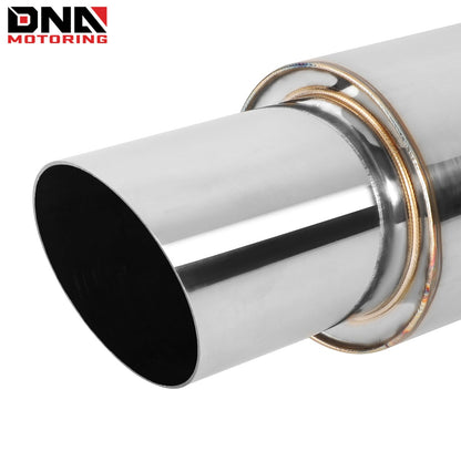 DNA MOTORING Stainless Steel Straight-Through Exhaust Muffler    Home Decor Supply | Online Retail | ShoreShopper.com