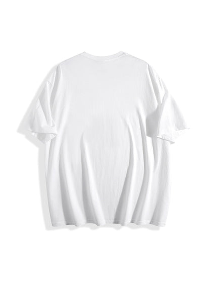 Men's casual 100 Cotton breathable T-shirt 180g pure cotton large-sized trendy printed soft and skin friendly short sleeved top men's T-shirt top can be machine washed and comfortable for daily wear, giving gifts to family an    Home Decor Supply | Online Retail | ShoreShopper.com