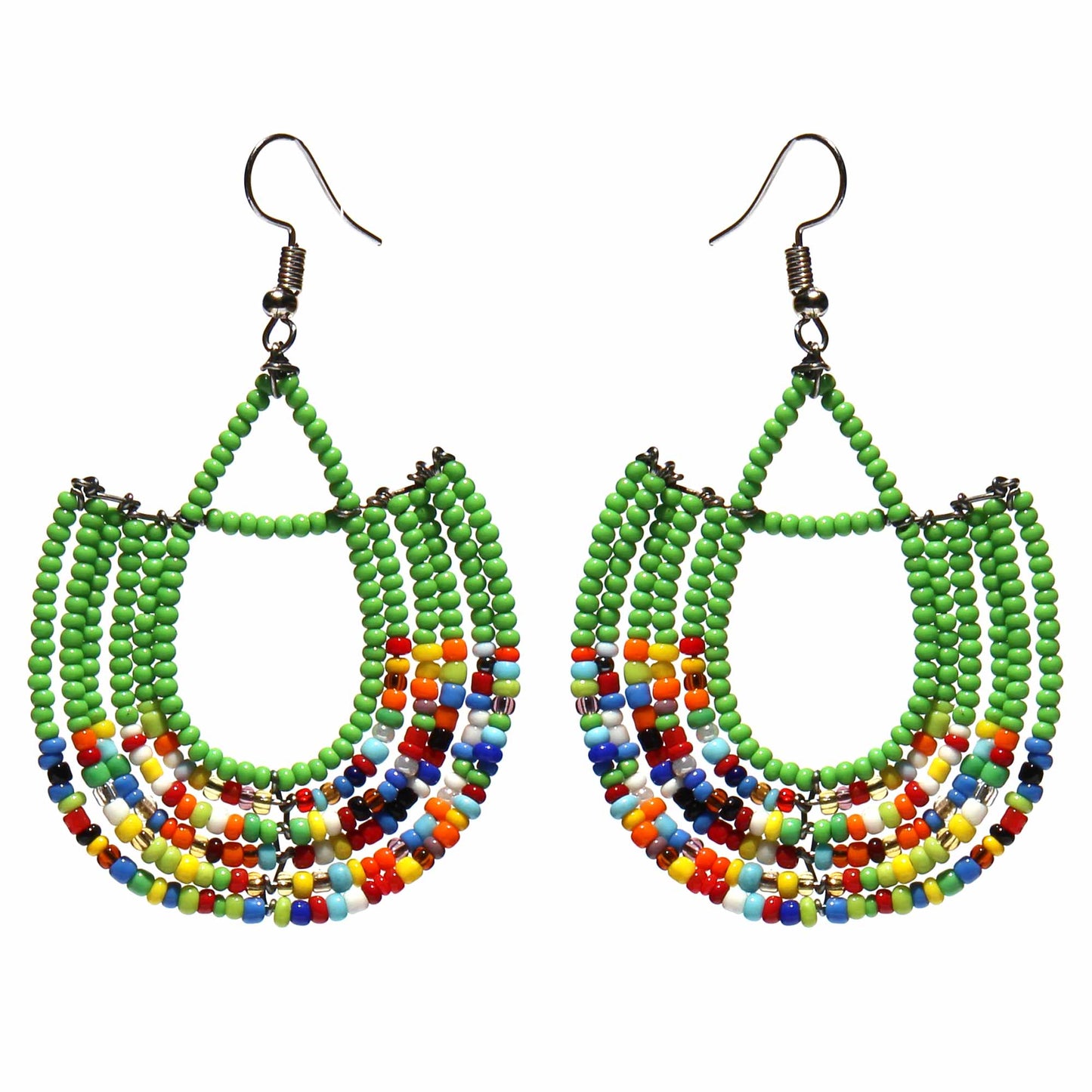 Maasai Bead Basket Dangle Earrings    Home Decor Supply | Online Retail | ShoreShopper.com