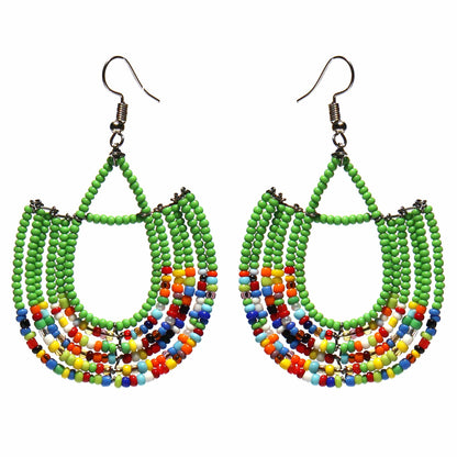 Maasai Bead Basket Dangle Earrings    Home Decor Supply | Online Retail | ShoreShopper.com