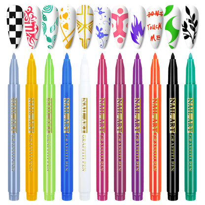 Nail Art Painting Smearing Nail Point Flower Hook Line Pen One Step Glue    Home Decor Supply | Online Retail | ShoreShopper.com