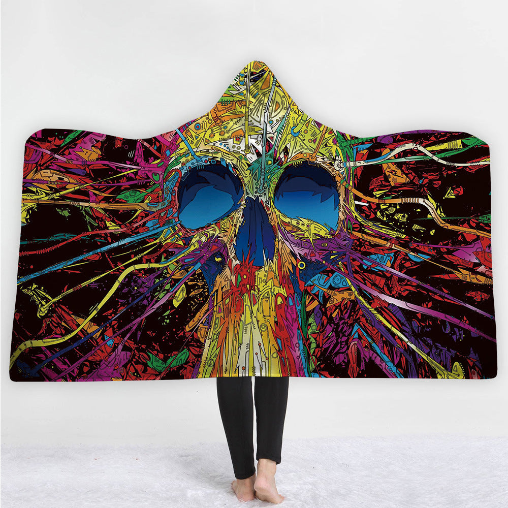 3D Digital Printed Hooded Blanket Cape    Home Decor Supply | Online Retail | ShoreShopper.com
