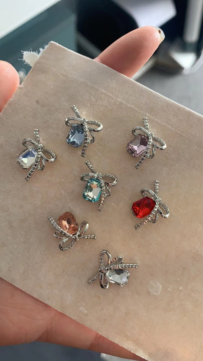 Bow-knot Colorful Square-stone Nail Art Accessories    Home Decor Supply | Online Retail | ShoreShopper.com