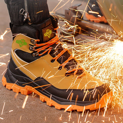 Steel Toes Work Shoes for Men Premium Microfiber Water Resistant Slip Resistant Industrial Safety Steel Toe Work Boots    Home Decor Supply | Online Retail | ShoreShopper.com