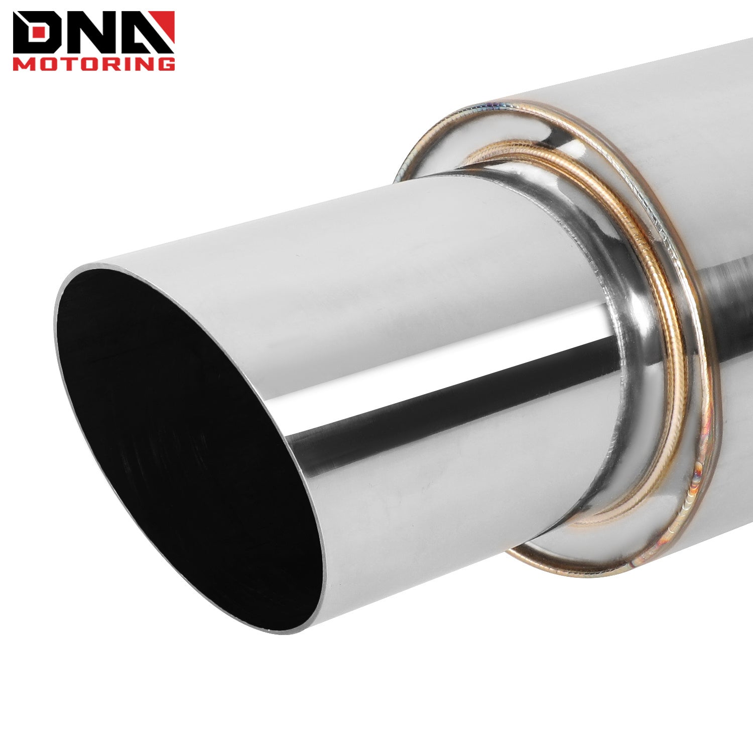 DNA MOTORING Stainless Steel Straight-Through Exhaust Muffler    Home Decor Supply | Online Retail | ShoreShopper.com