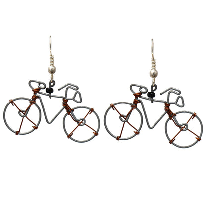 Wire Bicycle Earrings - Creative Alternatives    Home Decor Supply | Online Retail | ShoreShopper.com