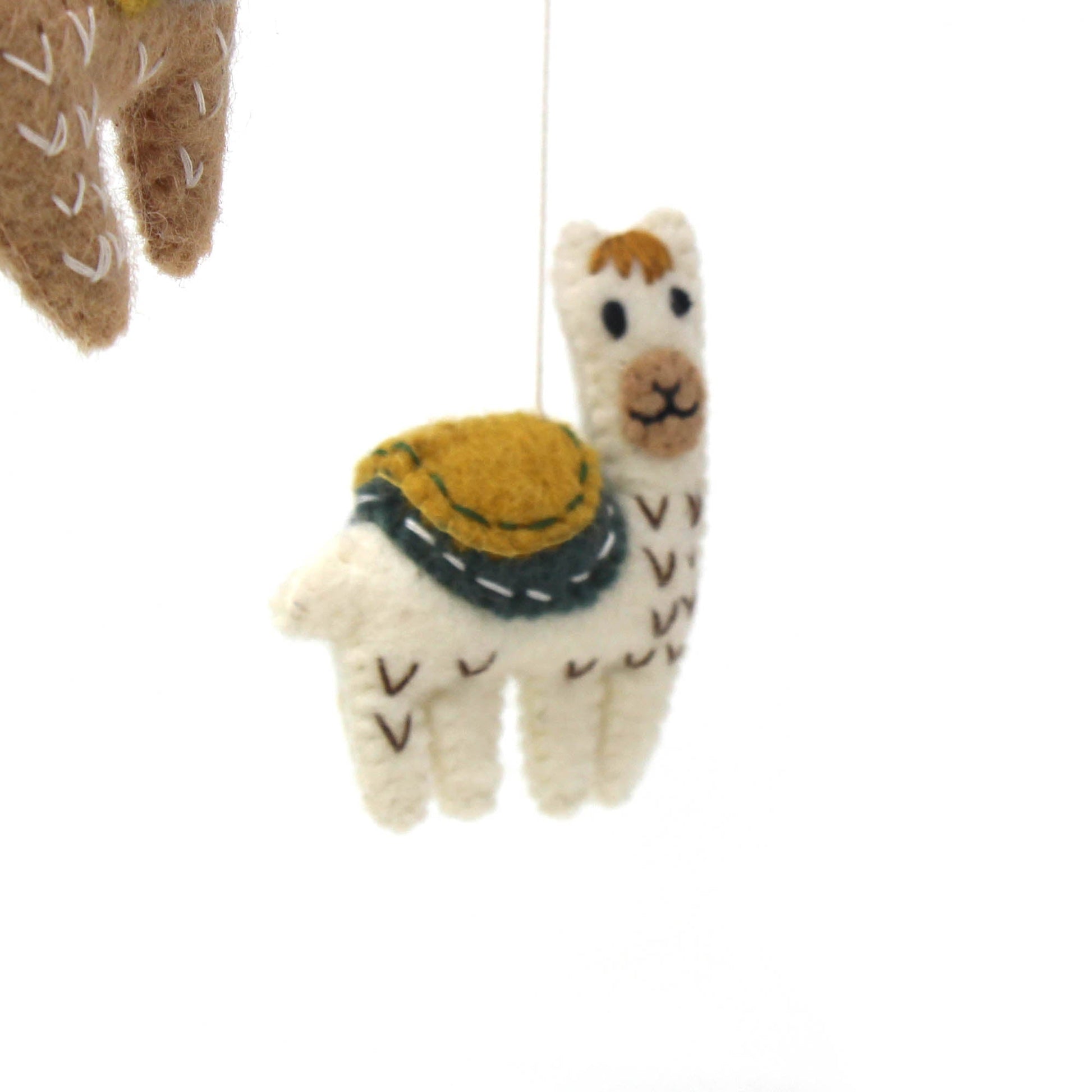 Hand Crafted Felt Little Llamas Mobile    Home Decor Supply | Online Retail | ShoreShopper.com